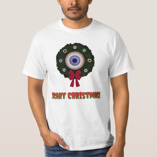 Christmas Wreath of Eyes T-Shirt (Vorderseite)