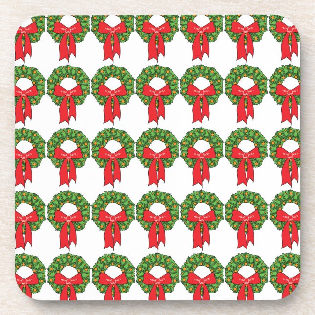 CHRISTMAS WREATHS CHRISTMAS UNTERSETZER (Vorderseite)