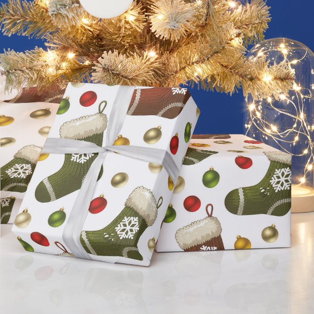 Christmas Wreaths Geschenkpapier (Feiertage)