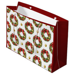 Christmas Wreaths Große Geschenktüte