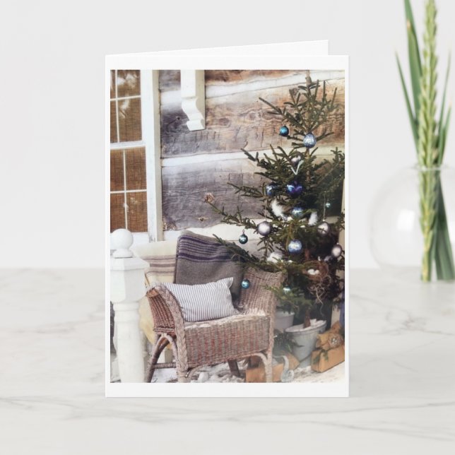 CHRISTMAS WÜNSCHT SICH NACH FAMILIE, FREUNDEN UND  KARTE (Vorderseite)