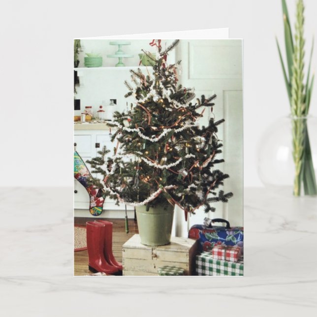 CHRISTMAS WÜNSCHT SICH NACH FAMILIE, FREUNDEN UND  KARTE (Vorderseite)