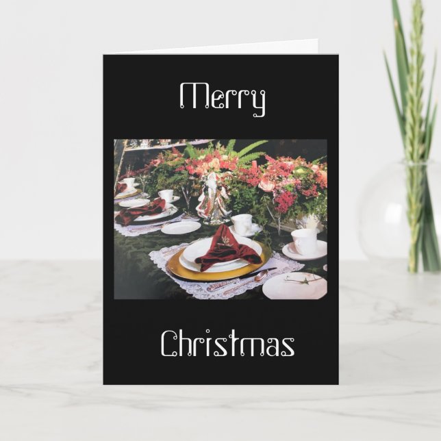 CHRISTMAS WÜNSCHT SICH NACH FAMILIE, FREUNDEN UND  KARTE (Vorderseite)