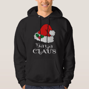 Christmas Yaya Claus Matching Pajama Weihnachtsman Hoodie