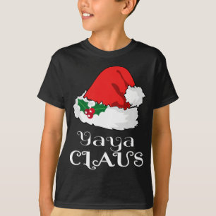 Christmas Yaya Claus Matching Pajama Weihnachtsman T-Shirt