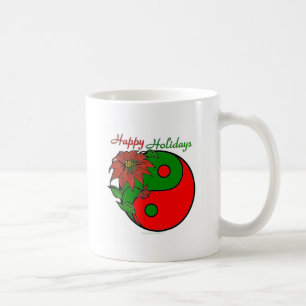 Christmas Yin Yang Poinsettia Tasse