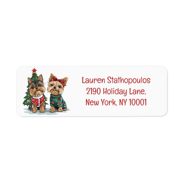Christmas Yorkie Dogs (Vorne)