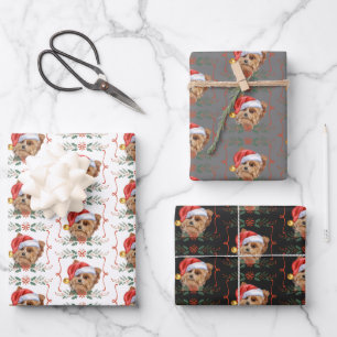 Christmas Yorkshire Terrier Dog Pattern Geschenkpapier Set