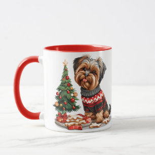 Christmas Yorkshire Terrier Dogs Tasse