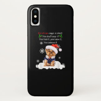 Christmas Yorkshire Terrier Funny Yorkie Puppy Case-Mate iPhone Hülle