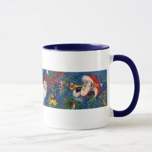 CHRISTMAS Z BRIEF / SANTA RED RIBBON MONOGRAMM TASSE