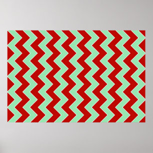 Christmas Zigzag Poster