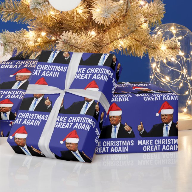 CHRISTMAS ZU GROSSEN TRUMP-CHRISTMAS GESCHENKPAPIER (Feiertage)