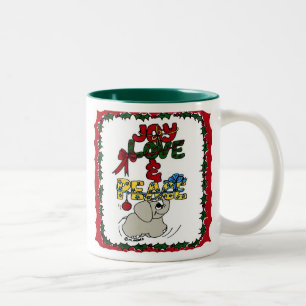 CHRISTMAS ZWEIFARBIGE TASSE