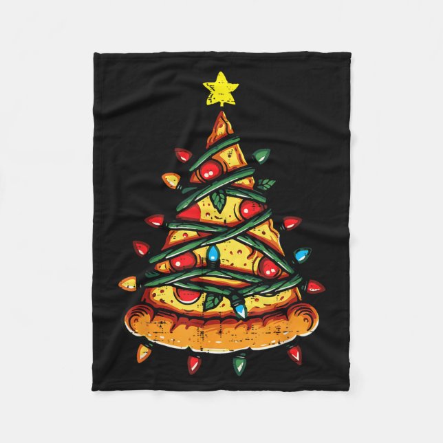 Christmas Zza Xmas Tree Funny Xmas Food Men Women  Fleecedecke (Vorderseite)
