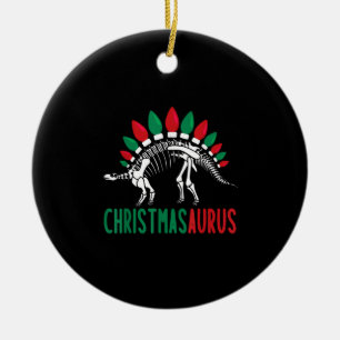 Christmasaurus Niedlich Weihnachten Dinosaurier Tr Keramik Ornament