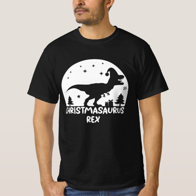 Christmasaurus Rex| Weihnachtsfest T-Shirt (Vorderseite)
