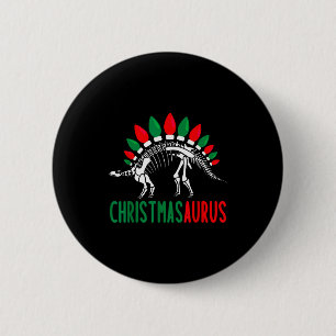 Christmasaurus Süßer Weihnachtsdinosaurier Baum Re Button