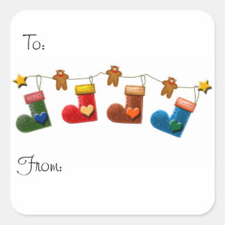 ChristmasCarroll Quadratischer Aufkleber