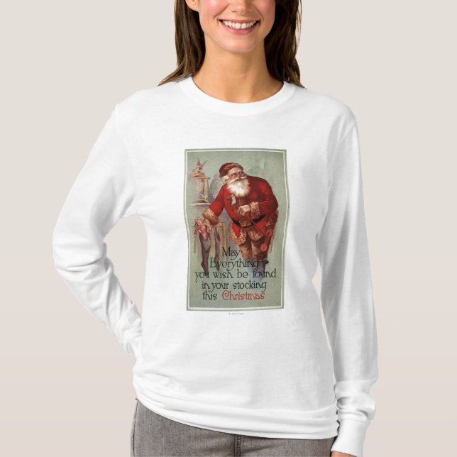 ChristmasFinding alles in Ihnen Strumpf T-Shirt (Vorderseite)