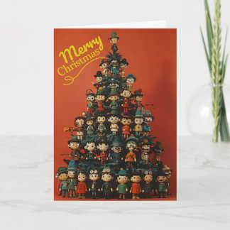 Christmasse Tree Ansammlung Karte
