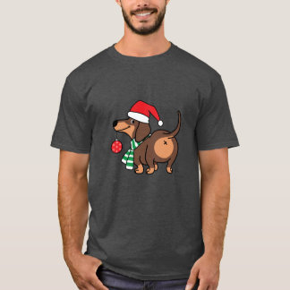 Christmast Cute and funny Dog Dachshund T-Shirt