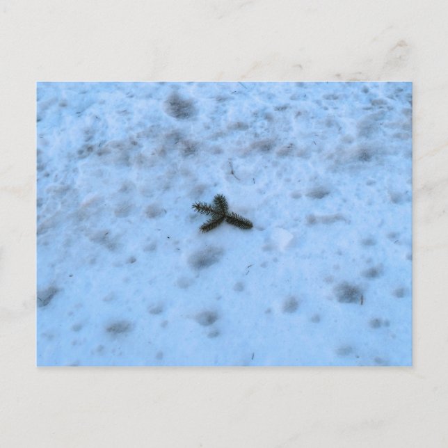 Christmastime in Neuengland Feiertagspostkarte (Vorderseite)