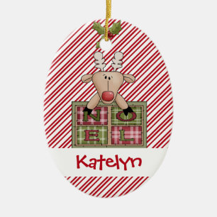 Christmastime Ren-Weihnachten-Geschenk Keramikornament