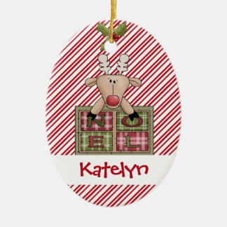 Christmastime Ren-Weihnachten-Geschenk Keramikornament