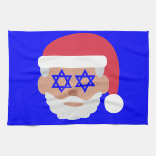christmukah santa claus emoji geschirrtuch