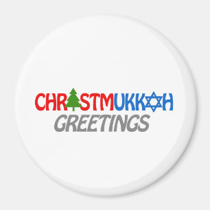 CHRISTMUKKAH GREETINGS -.png Magnet