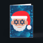 christmukkah Sankt emoji Feiertagskarte<br><div class="desc">" christmukkah Sankt emoji ",  christmukkah,  Chanukka,  chanukkah,  "jüdisches Weihnachten",  "Chanukka emoji",  hannukah,  channukah,  "hässliches Weihnachten",  "Davidsstern"</div>