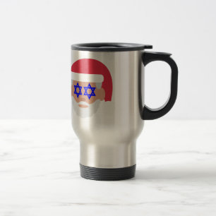 Christmukkah Weihnachtsmann Emoji Reisebecher