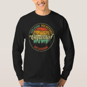 Christof der Mann der Mythos die Legende Vatertag T-Shirt