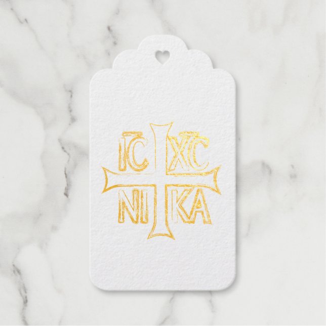 Christogram Foil Gift Tags Geschenkanhänger (Vorderseite)