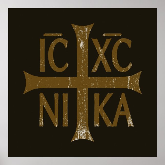 Christogram ICHC NIKA Poster (Vorne)