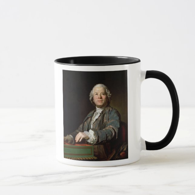 Christoph Willibald Gluck am spinet, 1775 Tasse (Rechts)