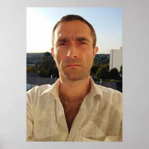 Christophe LEROY Weißes Hemd Balkon blauer Himmel  Poster