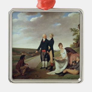 Christophe-Philippe Oberkampf und Familie Silbernes Ornament