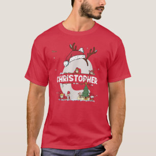 Christopher Christmas tee w Christopher Name for f