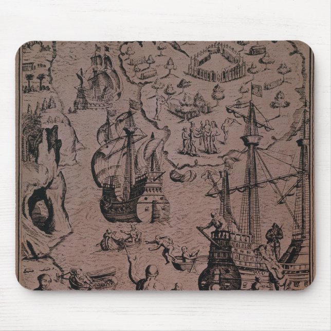 Christopher Colombus, der die Inseln entdeckt Mousepad (Vorne)