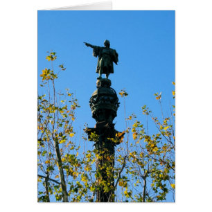 Christopher Columbus Barcelona, Spanien Blank Card