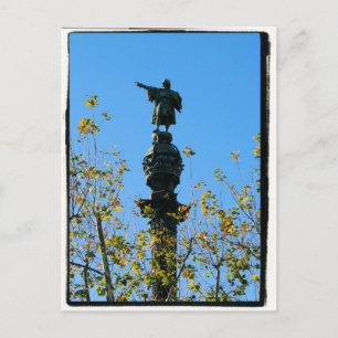 Christopher Columbus - Barcelona, Spanien Postcard Postkarte