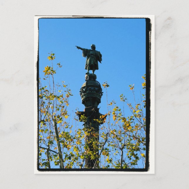 Christopher Columbus - Barcelona, Spanien Postcard Postkarte (Vorderseite)