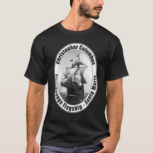 Christopher Columbus Day American History T-Shirt (Vorderseite)