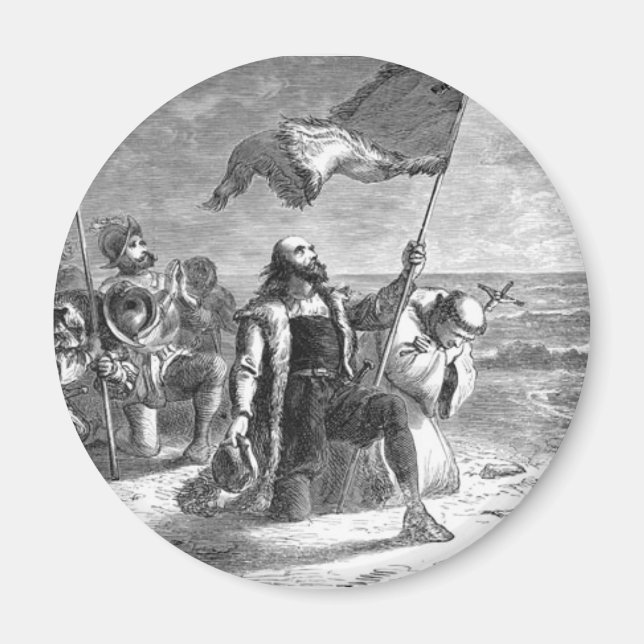 Christopher-Columbus Landing Magnet (Vorne)