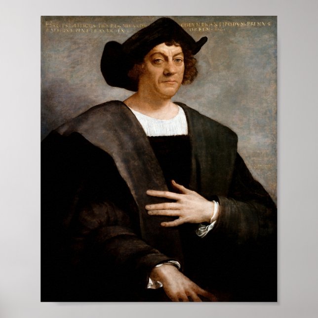 Christopher Columbus Portrait - 1519 Poster (Vorne)