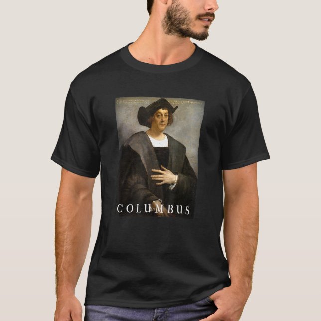 Christopher Columbus Portrait T-Shirt (Vorderseite)