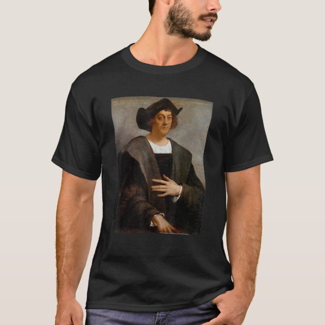 Christopher Columbus Portrait T-Shirt (Vorderseite)