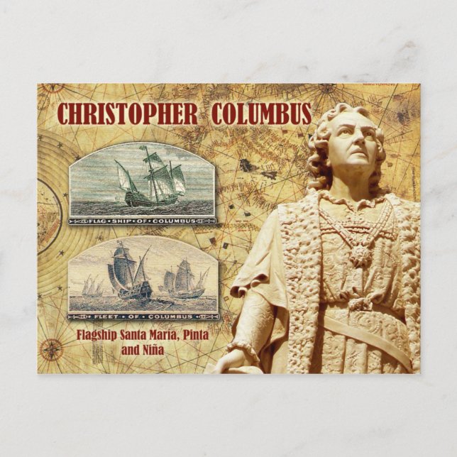 Christopher Columbus Postkarte (Vorderseite)